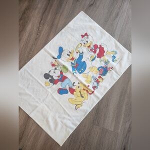 Vintage Disney Character 30"  Pillowcase Mickey Mouse And Friends